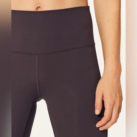 Lululemon Fresh In Mesh Tight (25") Pelt purple maroon leggings mesh - Picture 5 of 12